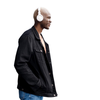 handsome-black-man-with-headphones-portrait-outdoor